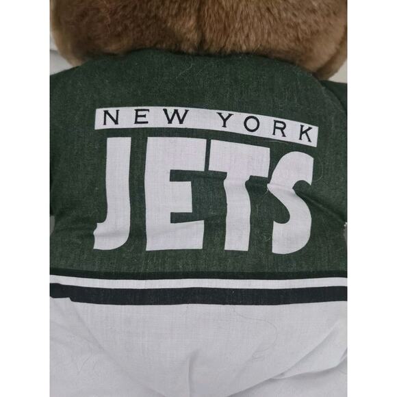 Vintage Rare New York Jets NFL Good Stuff 90s Football Plush Bear Figure 15" - Picture 9 of 11